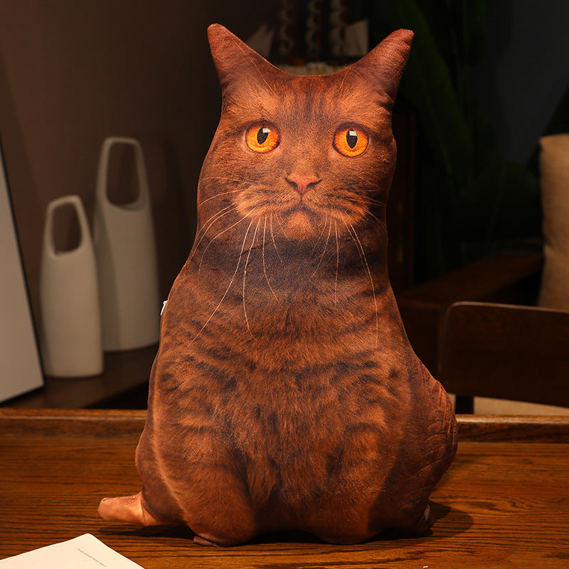 HKM-462291 Cute Kitty Plush Pillow Toy, 50cm Height, Various Styles for Ages 15-35