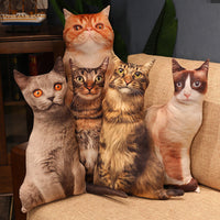 HKM-462291 Cute Kitty Plush Pillow Toy, 50cm Height, Various Styles for Ages 15-35