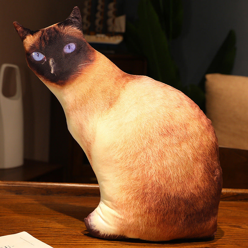 HKM-462291 Cute Kitty Plush Pillow Toy, 50cm Height, Various Styles for Ages 15-35