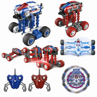 HKM-462419 Multi-function 2.4GHz Remote Control Off-road Truck - Stunt-Ready Sci-fi Mecha Design for Ages 6+