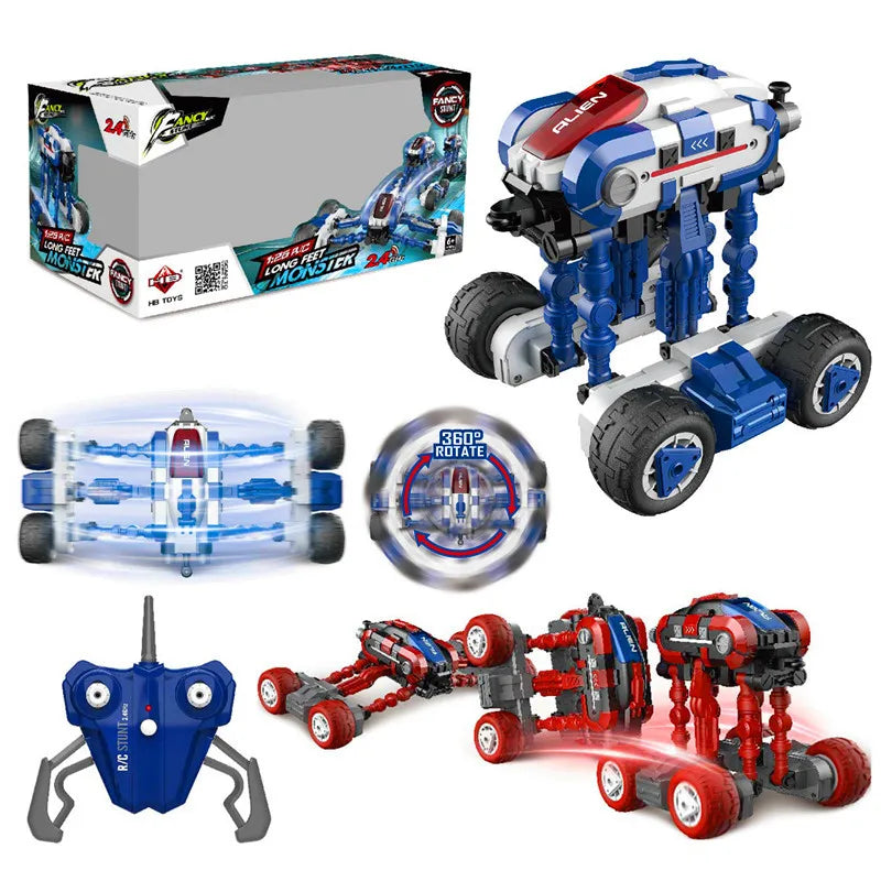HKM-462419 Multi-function 2.4GHz Remote Control Off-road Truck - Stunt-Ready Sci-fi Mecha Design for Ages 6+