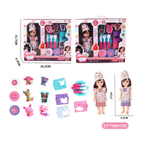 HKM-462803 10-Inch Realistic Black Girl Reborn Doll Toy Set for Girls Ages 2-4