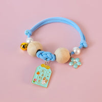 HKM-462867 Camphor Wood Cat Mosquito Repellent Collar with Koi and Flower Designs
