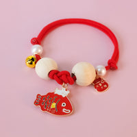 HKM-462867 Camphor Wood Cat Mosquito Repellent Collar with Koi and Flower Designs