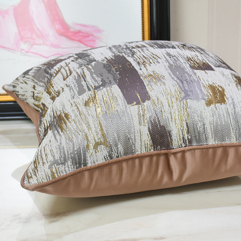 HKM-463059 Modern Minimalist Brown Throw Pillowcase for Outdoor Relaxation - Multiple Sizes Available