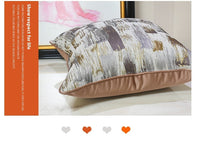 HKM-463059 Modern Minimalist Brown Throw Pillowcase for Outdoor Relaxation - Multiple Sizes Available