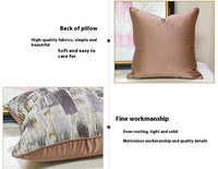 HKM-463059 Modern Minimalist Brown Throw Pillowcase for Outdoor Relaxation - Multiple Sizes Available