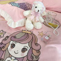 HKM-463315 Cotton Four-Piece Embroidered Bedding Set in Multiple Colors
