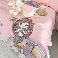 HKM-463315 Cotton Four-Piece Embroidered Bedding Set in Multiple Colors