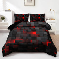 HKM-463315 Geometric Pattern Digital Printed Quilt Cover and Pillowcase Set in Various Sizes