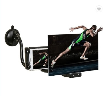HKM-463379 12-Inch Mobile Phone 3D Screen Amplifier with Adjustable Bracket and Flexible Design