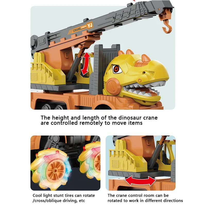 HKM-463571 RC Mixer Truck with Light & Music - Remote Control Stunt Vehicle for Kids (Ages 5-14)