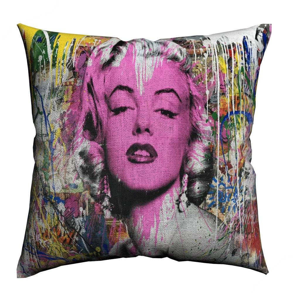 HKM-463699 Art Deco Cotton Linen Pillowcase - 40x45cm Decorative Accent
