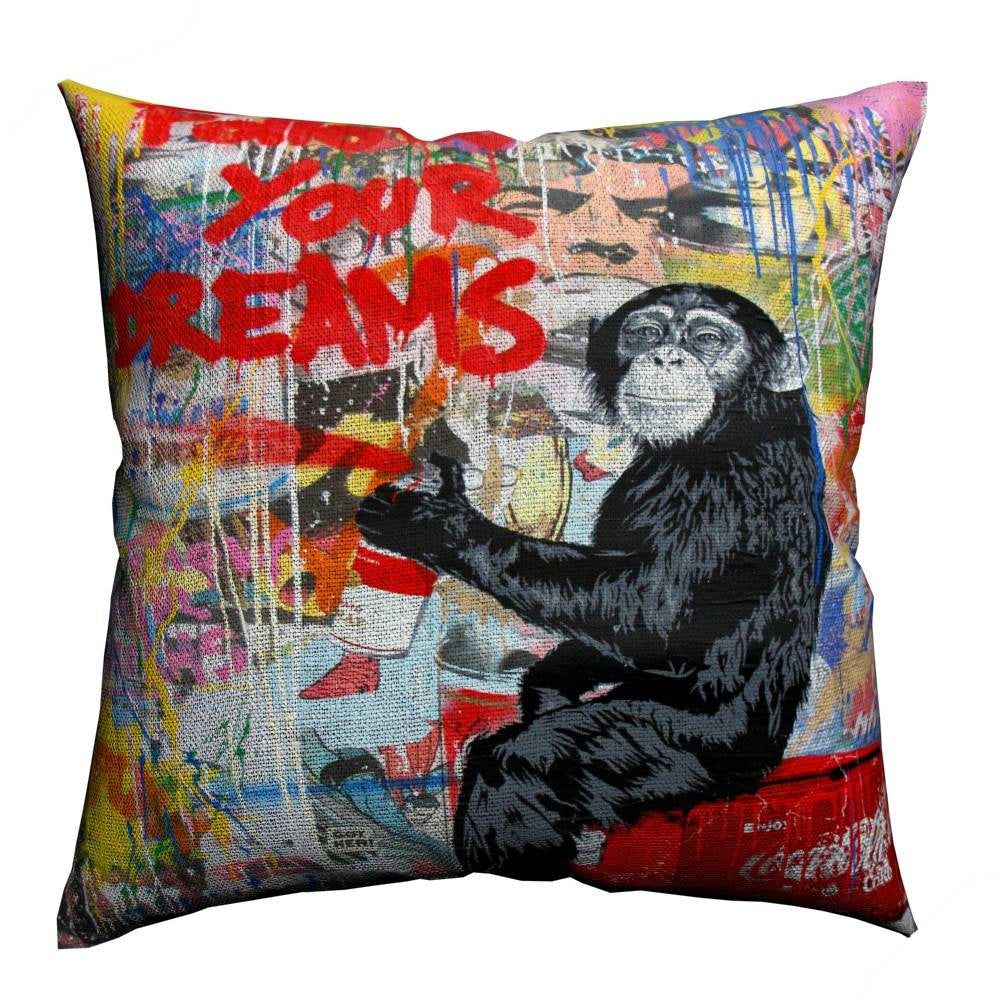 HKM-463699 Art Deco Cotton Linen Pillowcase - 40x45cm Decorative Accent