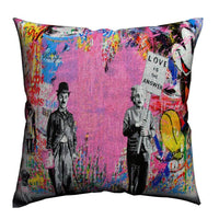 HKM-463699 Art Deco Cotton Linen Pillowcase - 40x45cm Decorative Accent