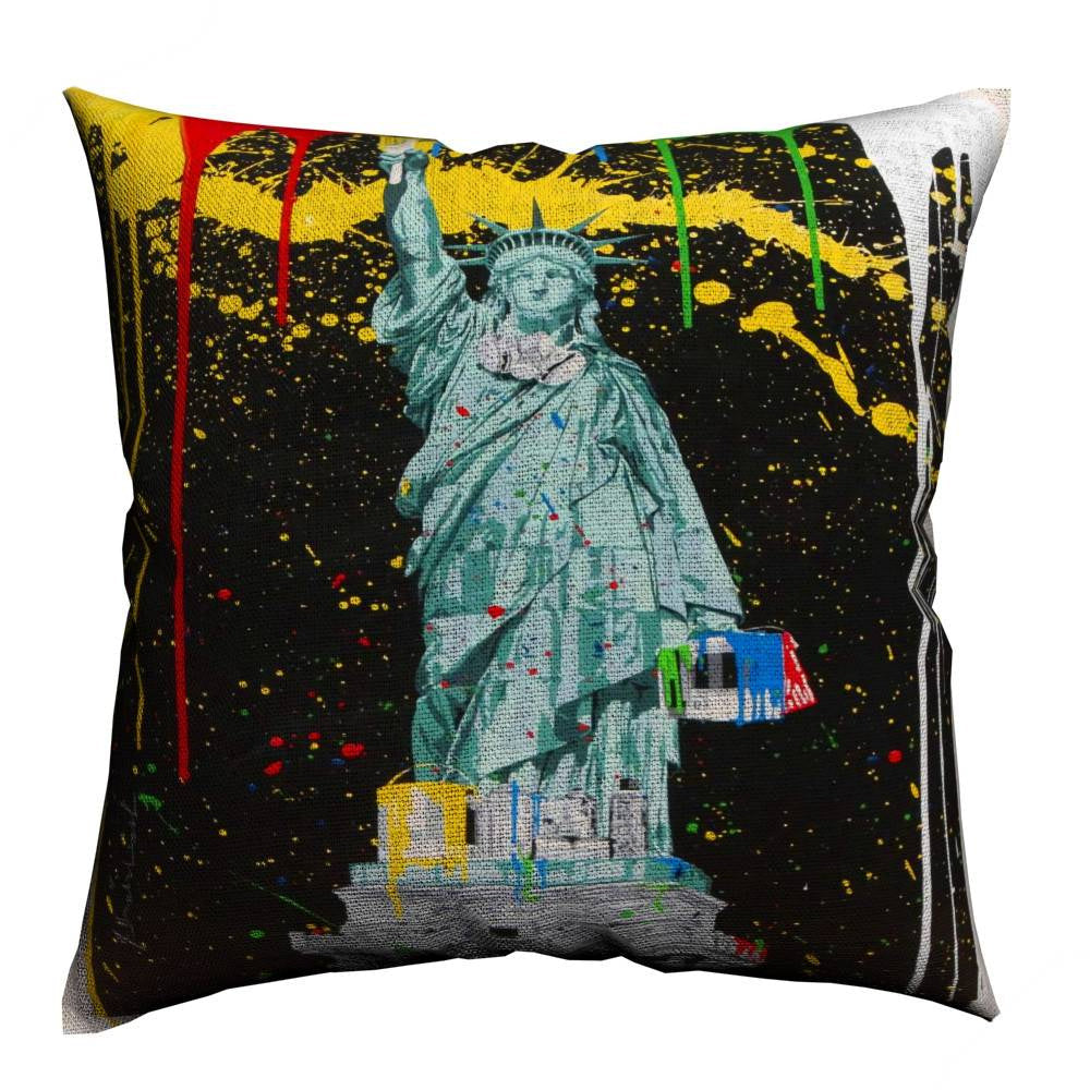 HKM-463699 Art Deco Cotton Linen Pillowcase - 40x45cm Decorative Accent
