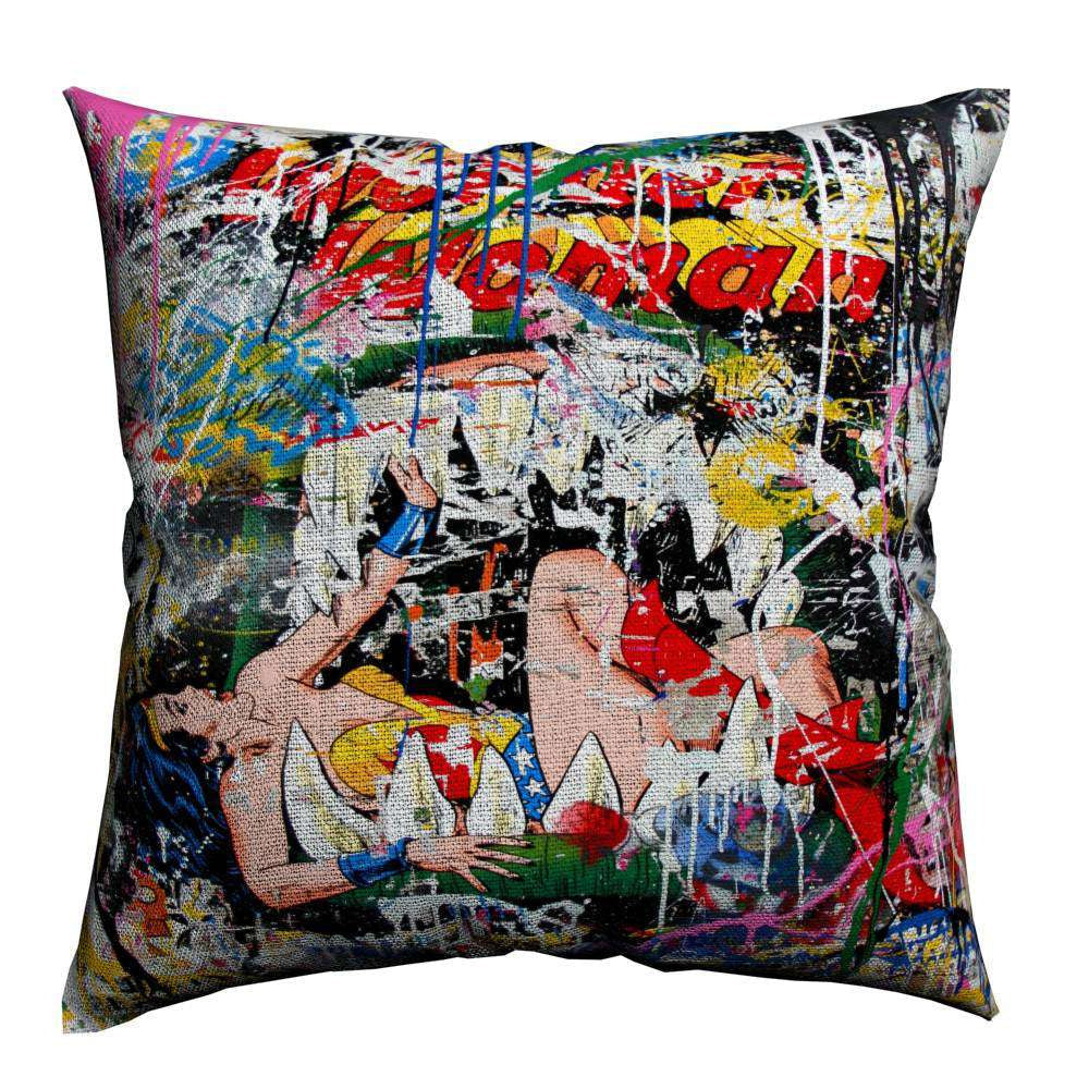 HKM-463699 Art Deco Cotton Linen Pillowcase - 40x45cm Decorative Accent