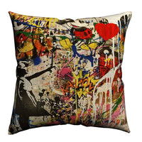 HKM-463699 Art Deco Cotton Linen Pillowcase - 40x45cm Decorative Accent