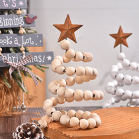 HKM-463763 Charming Wooden Christmas Ornaments with Wrought Iron Accents, 10x10x19cm