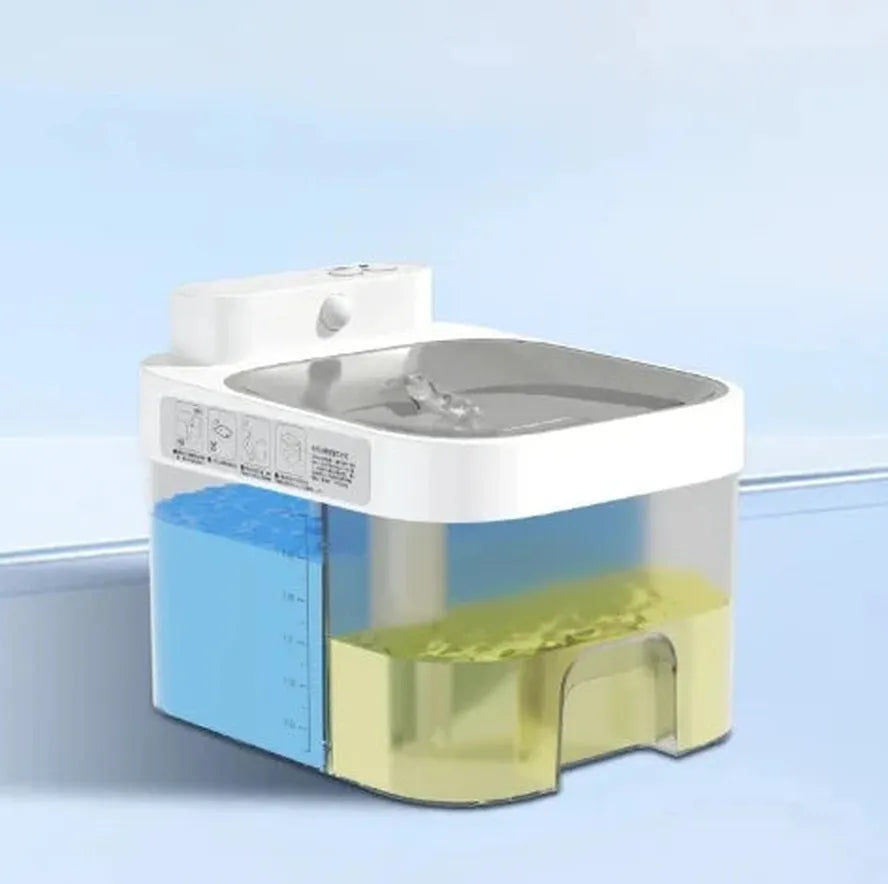 KTX-463763 Smart Pet Water Fountain with APP Control and Dirty-Water Separation for Small Animals