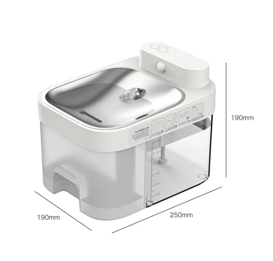 KTX-463763 Smart Pet Water Fountain with APP Control and Dirty-Water Separation for Small Animals