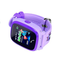 HKM-463827 Children's Waterproof Smart Watch with Touch Screen, Remote Monitoring, Location Tracking and Call Function - Blue/Purple