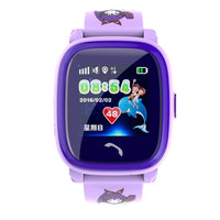 HKM-463827 Children's Waterproof Smart Watch with Touch Screen, Remote Monitoring, Location Tracking and Call Function - Blue/Purple