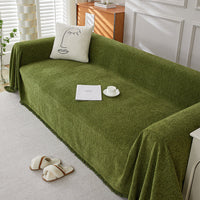 HKM-463955 Chenille Herringbone Pattern Non-slip Sofa Cover - Stain Resistant All-inclusive Protection