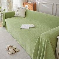 HKM-463955 Chenille Herringbone Pattern Non-slip Sofa Cover - Stain Resistant All-inclusive Protection