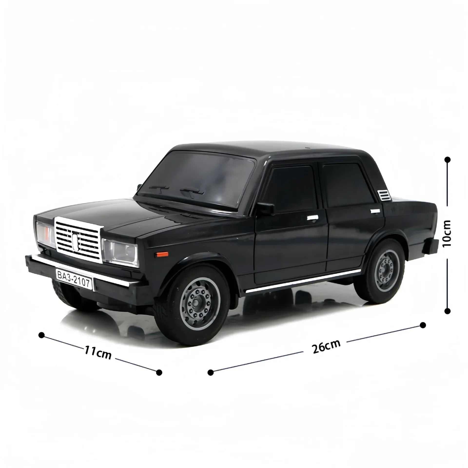 HKM-464147 1/12 Scale Lada Remote Control Car with Lighting, 4 Channel Simulation for Indoor and Outdoor Fun