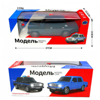 HKM-464147 1/12 Scale Lada Remote Control Car with Lighting, 4 Channel Simulation for Indoor and Outdoor Fun