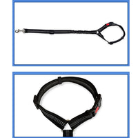 HKM-464147 Adjustable Elastic Pet Seat Belt for Dogs and Cats - Safety Traction Rope with Reflective Strips