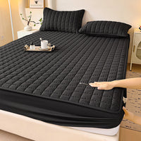 HKM-464147 Cotton Quilted Waterproof Dustproof Mattress Cover - Multiple Sizes Available