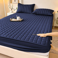 HKM-464147 Cotton Quilted Waterproof Dustproof Mattress Cover - Multiple Sizes Available