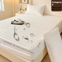 HKM-464147 Cotton Quilted Waterproof Dustproof Mattress Cover - Multiple Sizes Available