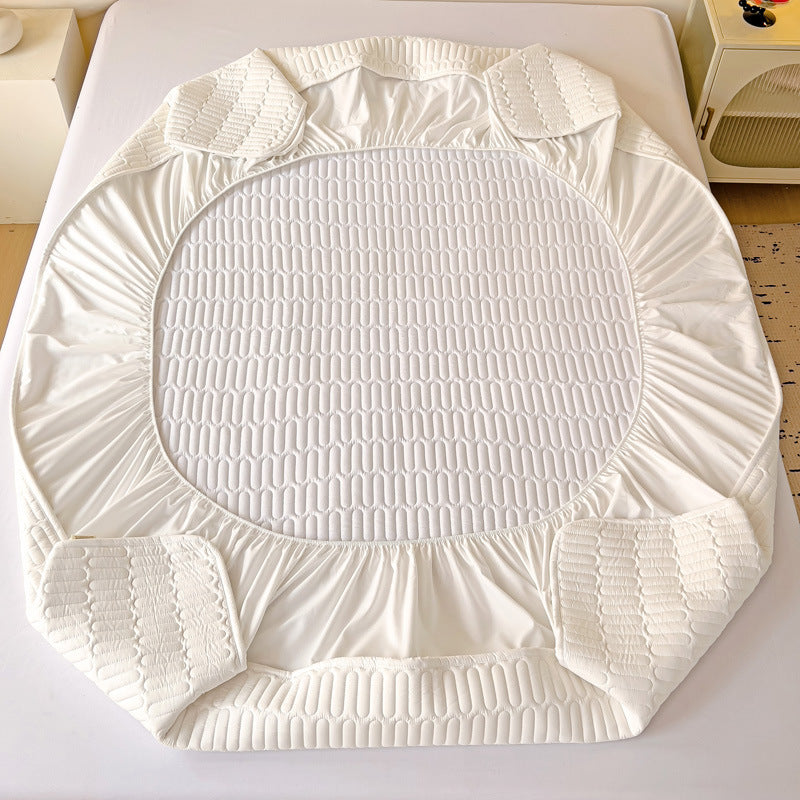 HKM-464147 Cotton Quilted Waterproof Dustproof Mattress Cover - Multiple Sizes Available