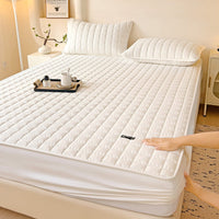 HKM-464147 Cotton Quilted Waterproof Dustproof Mattress Cover - Multiple Sizes Available