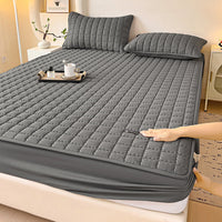 HKM-464147 Cotton Quilted Waterproof Dustproof Mattress Cover - Multiple Sizes Available