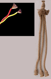 HKM-464147 Handmade Long Hemp Rope Chandelier for Creative DIY Decor