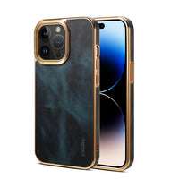 HKM-464403 Vintage Oil Wax Leather Phone Case for iPhone – Slim, Handmade, 360-Degree Protection