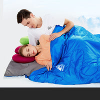 HKM-464467 Double Sleeping Bag - Thickened Warm Envelope Design for Adults - Dual Color Options Available