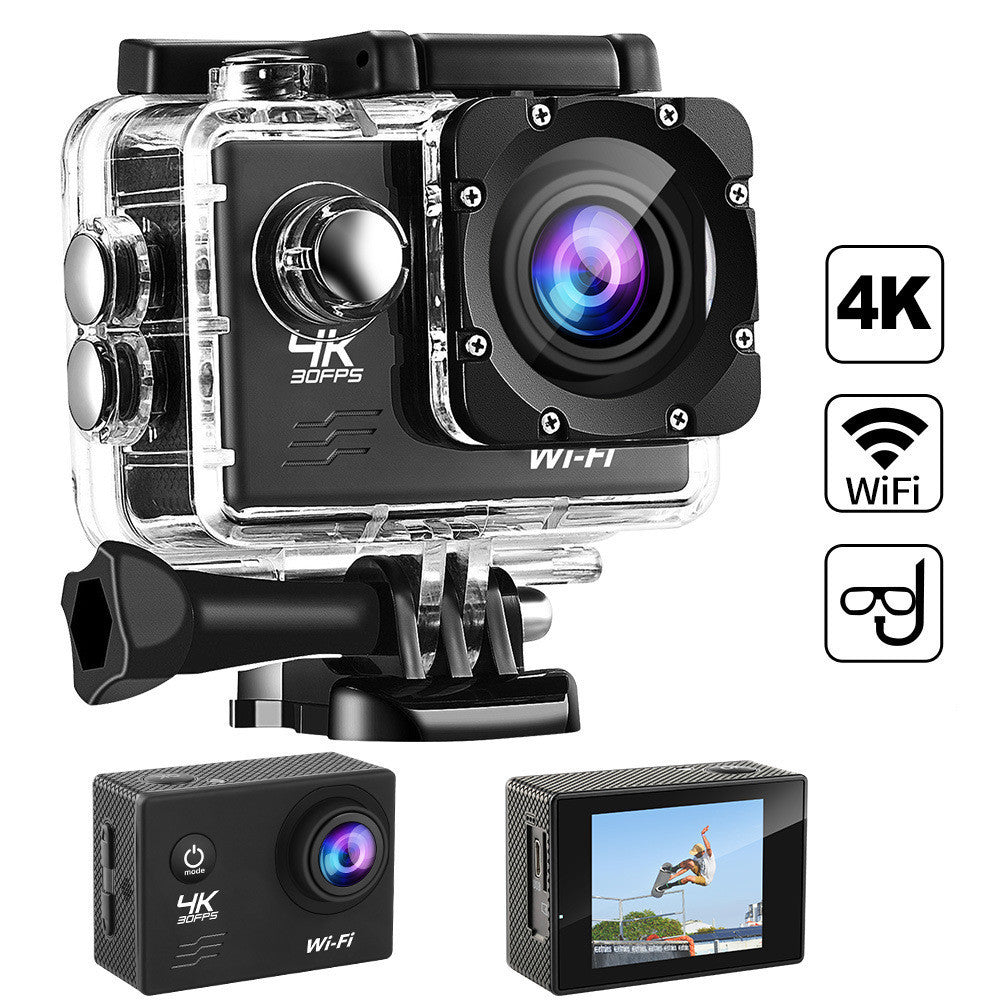 HKM-464659 4K Waterproof Action Camera with 2.0 Inch LCD Screen and 90 Minutes Battery Life