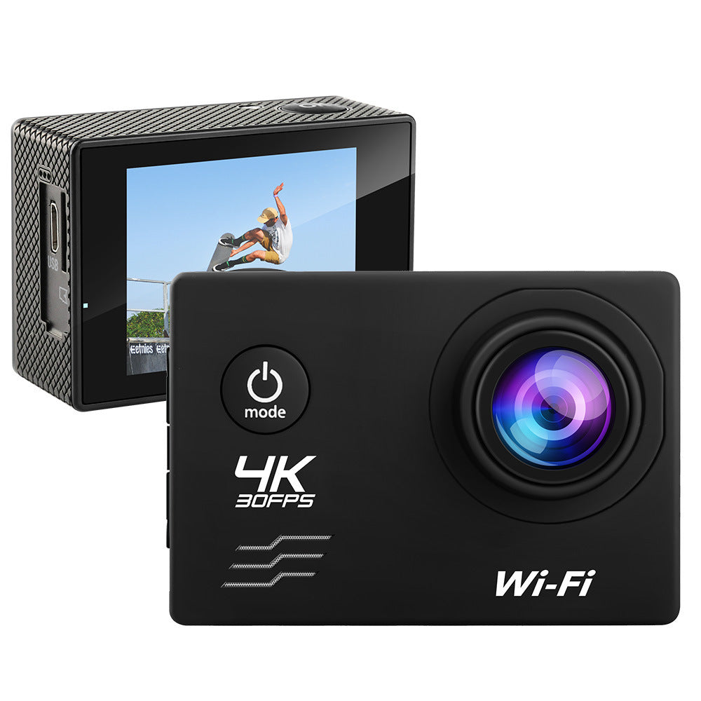 HKM-464659 4K Waterproof Action Camera with 2.0 Inch LCD Screen and 90 Minutes Battery Life