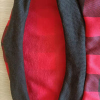 HKM-464723 Thickened Christmas Dog Clothes in Black and Red Plaid - Cozy Apparel for Small to Large Dogs