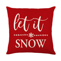 HKM-464979 Christmas Festival Linen Pillow Cover - Nordic Style Cushion Cover for Living Room and Bedroom, 45x45cm