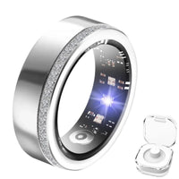 HKM-464979 Elegant Diamond Smart Ring with Heart Rate, Sleep Tracker, Activity Monitor, IP68 Waterproof Design, Fast Charging