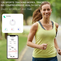 HKM-464979 Elegant Diamond Smart Ring with Heart Rate, Sleep Tracker, Activity Monitor, IP68 Waterproof Design, Fast Charging