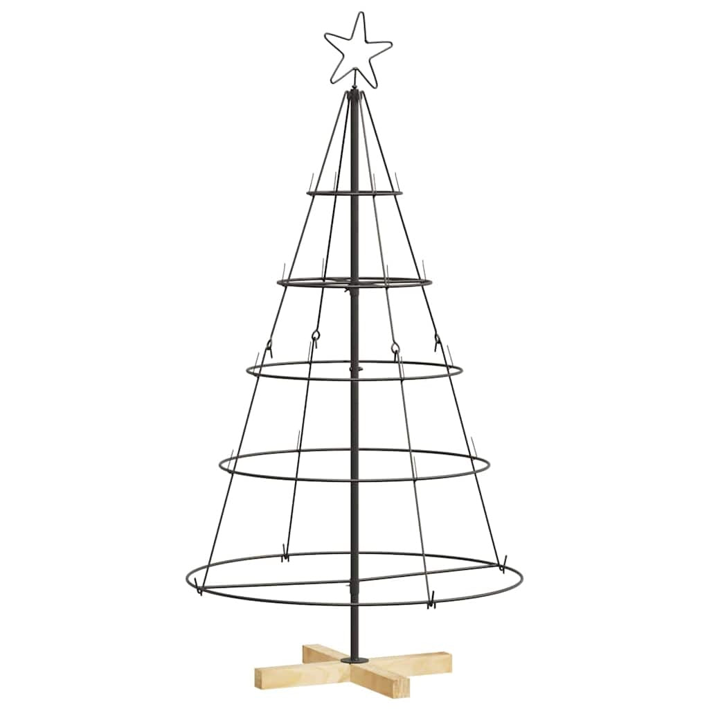 HKM-465107 Pine Cone Shaped Christmas Tree with Solid Pine Wood Stand - 125 cm