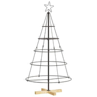 HKM-465107 Pine Cone Shaped Christmas Tree with Solid Pine Wood Stand - 125 cm