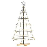HKM-465107 Pine Cone Shaped Christmas Tree with Solid Pine Wood Stand - 125 cm